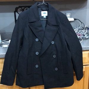 BRAND NEW Black Peacoat Jacket